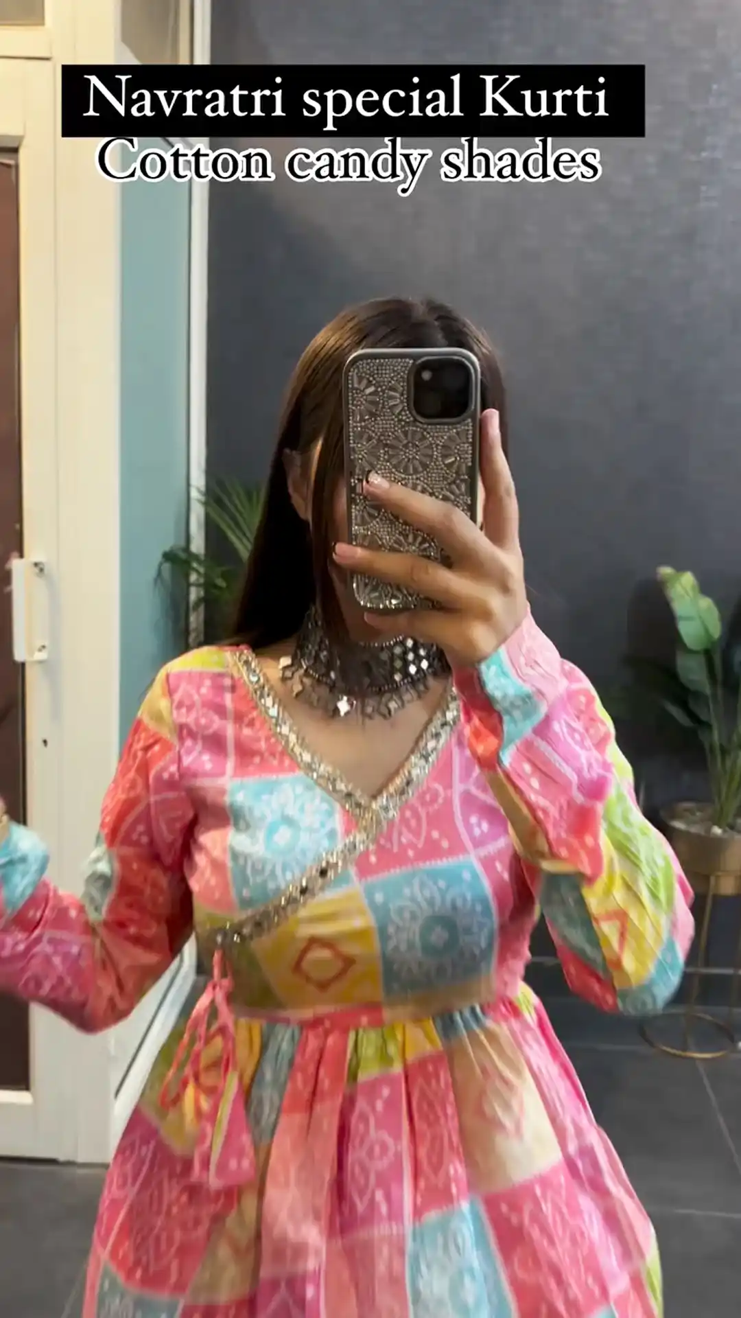 Navratri Special Kurti Cotton Candy Shades.png
